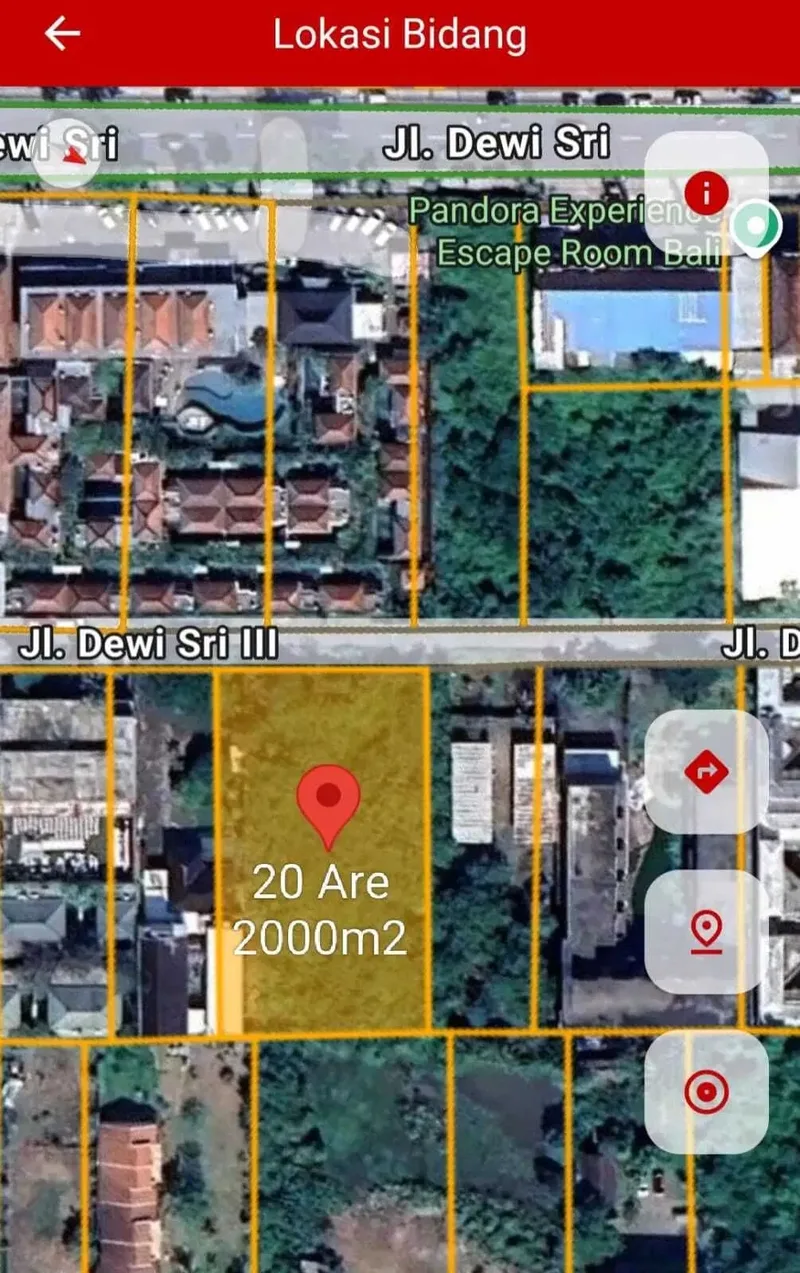 Tanah Strategis Lingkungan Villa Mewah di Dewi Sri Kuta Bali - Real Estate in Bali