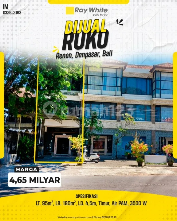 Di Jual Ruko di Renon, Denpasar, Bali - Bali in Bali