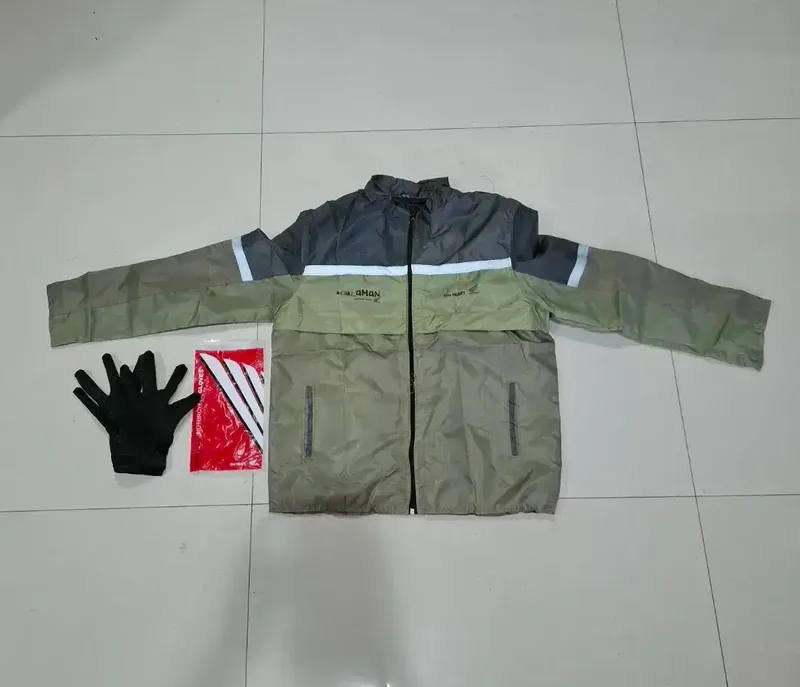 Jaket Motor Parasut Dan Sarung Tangan Motor Safety Original AHM Baru - Fashion in Bali