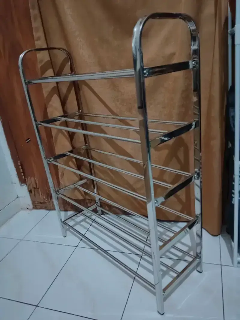 Rak Sepatu Serbaguna Stainless Steel 5susun Kuat,Kokoh,Anti Karat! - Home & Garden in Bali