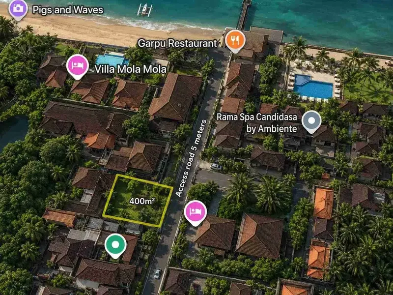 Tanah Strategis Dekat Pantai Candidasa Karangasem - Real Estate in Bali