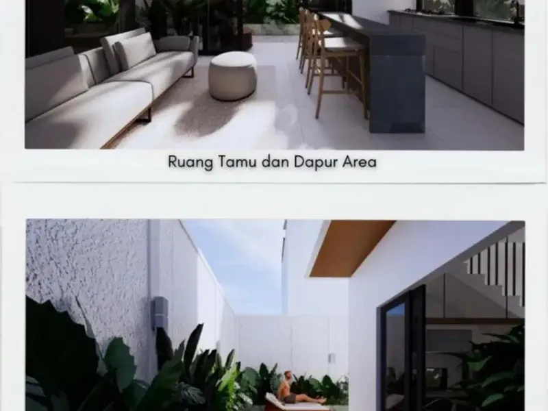 RUMAH 2 LANTAI MODERN SIAP BANGUN DI DENPASAR KAWASAN STARTEGIS PRIVAT POOL - Real Estate in Bali