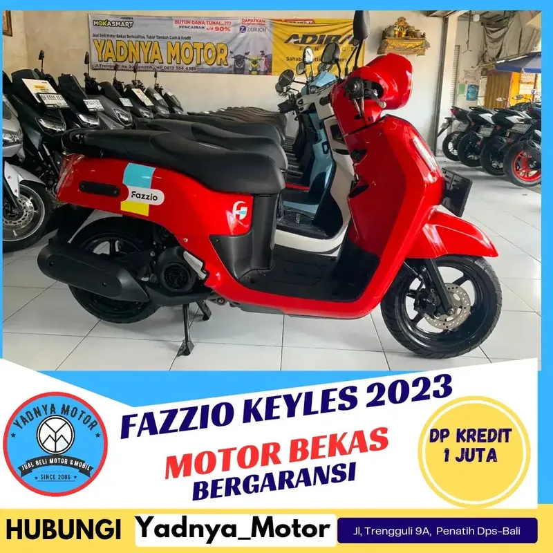 FAZZIO KEYLES 2023/YADNYA MOTOR - Vehicles in Bali