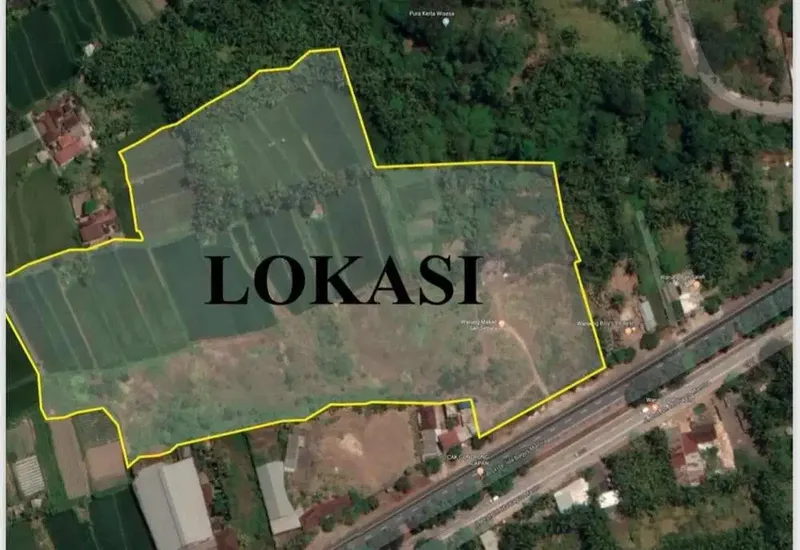 TANAH LUAS PINGGIR JALAN BY PASS GIANYAR - Real Estate in Bali