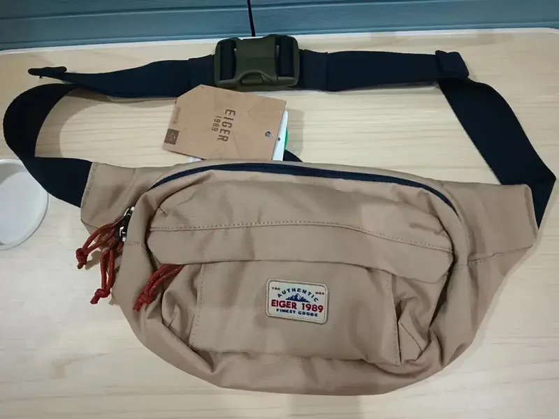 Tas Eiger DIJAMIN Original Bisa Waist/Slempang/Pinggang Uk2L 31x7x14cm - Fashion in Bali
