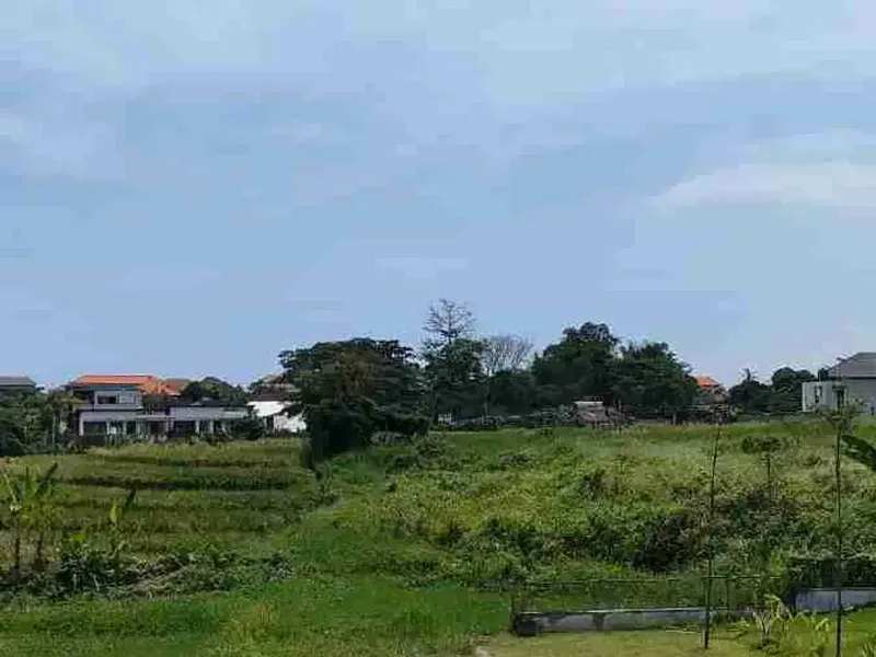 Tanah premium 5 are berawa canggu view sawsh lebar 16,3m 1,650M/are dekat ATLAS & FINS BEACH - Bali in Bali