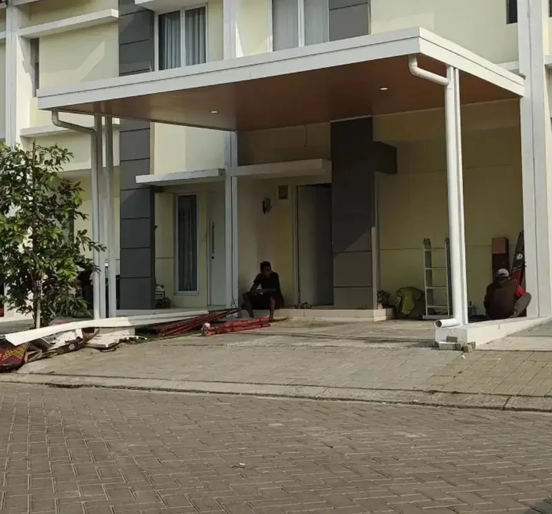 Kanopi baja ringan atap alderon single plus plafon pvc - Home & Garden in Bali