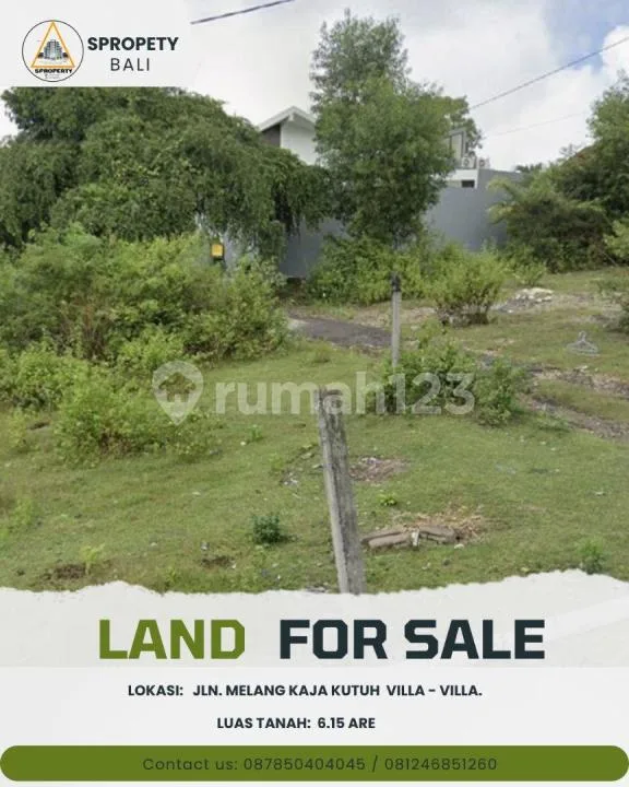 Tanah Dijual Cepat Jln. Melang Kaja Kutuh Villa - Villa - Real Estate in Bali