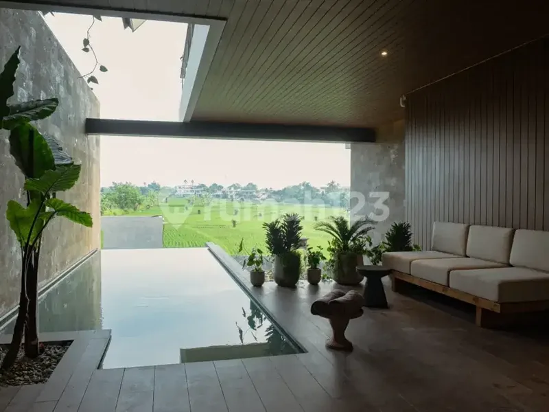 Dijual Rumah Semi Villa Baru View Sawah SHM 3 Kamar Tidur Canggu Bali - Real Estate in Bali