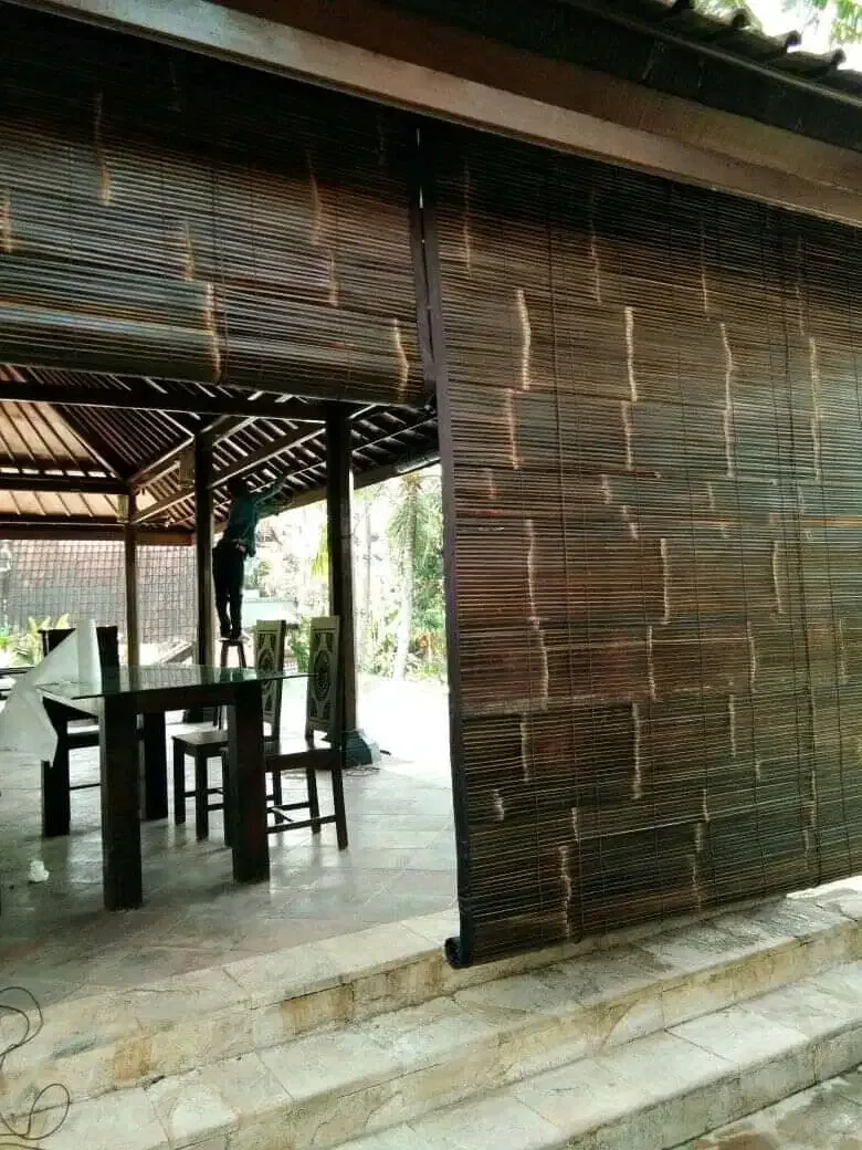 Open order krey bambu hitam lapis kain hrg permeter persegi - Home & Garden in Bali