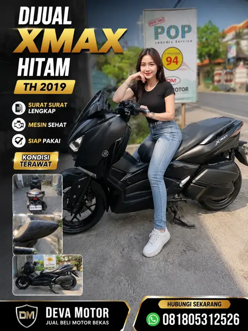 Xmax hitam 250 cc Deva motor - Vehicles in Bali