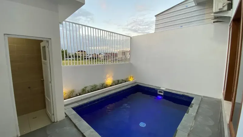 Villa cantik furnished view sawah kerobokan badung bali - Real Estate in Bali