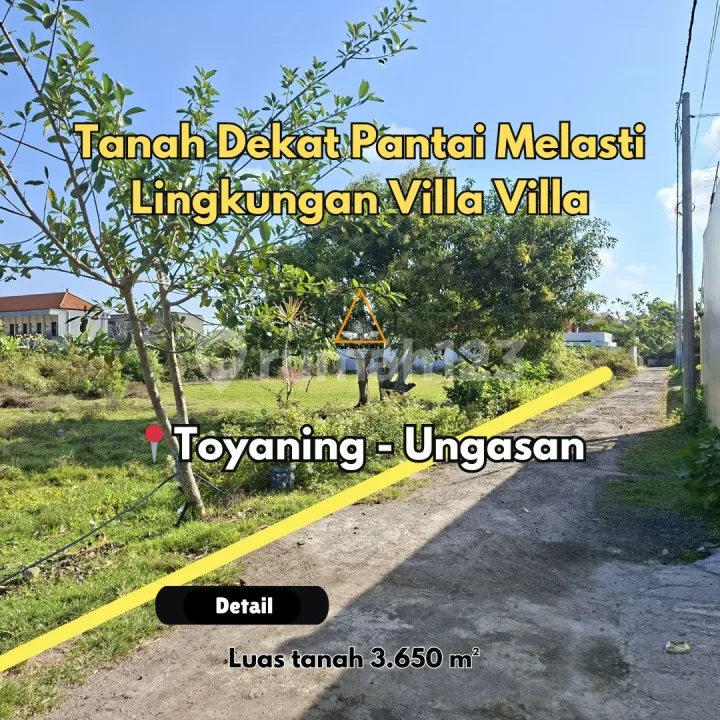 Buc Tanah Dekat Pantai Melasti di Jalan Toyaning Ungasan - Real Estate in Bali