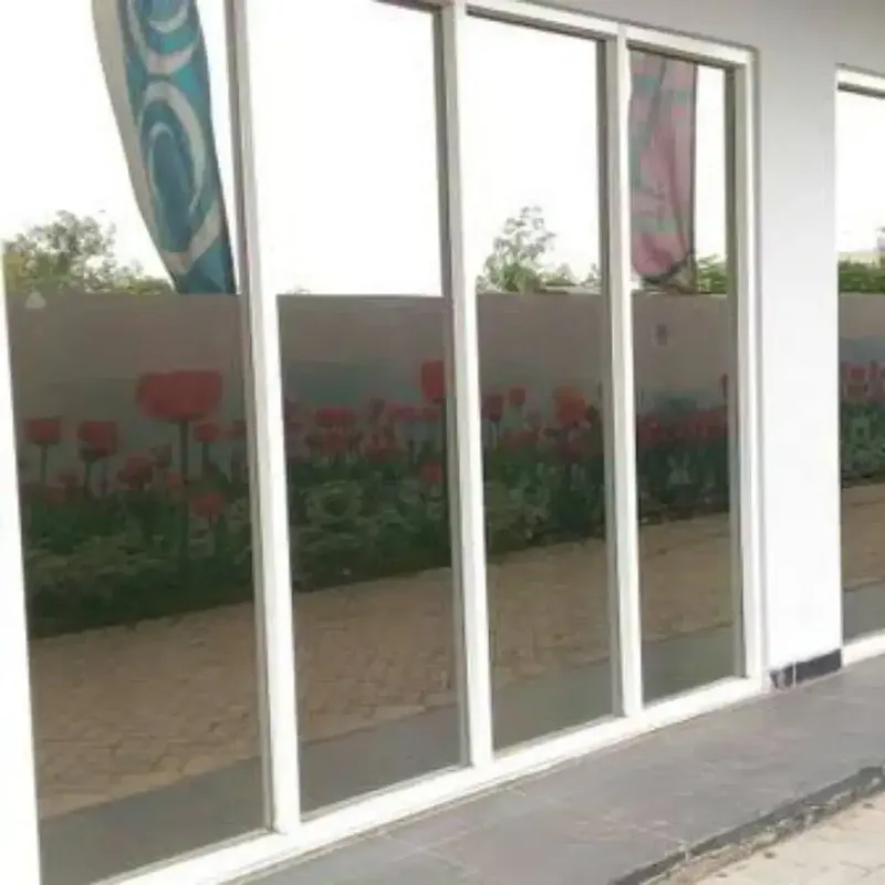 Kaca dekat taman cocok dipasang stiker Sanblas motif/kaca film silver - Home & Garden in Bali