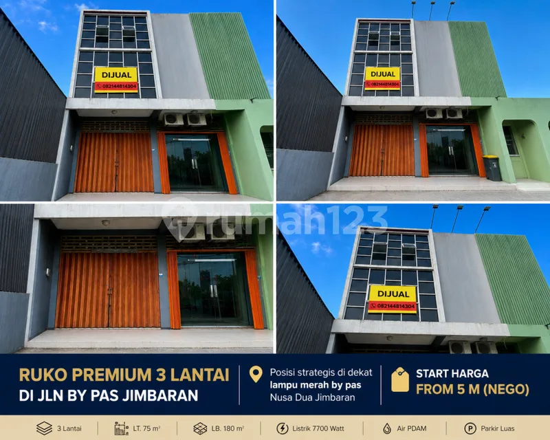 Ruko 3 Lantai di By Pass Jimbaran - Dekat Lampu Merah Nusa Dua - Real Estate in Bali