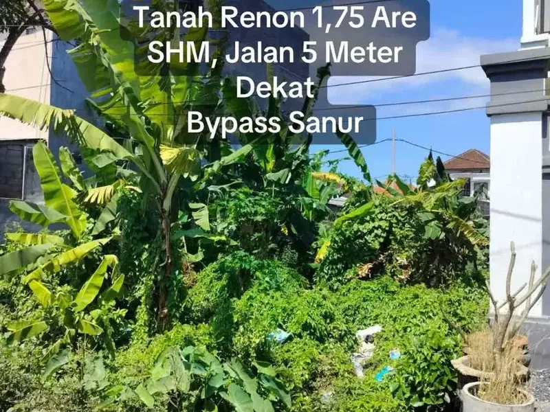 SALE Tanah Renon 1,75 Are SHM Dekat Bypass Sanur - Bali in Bali