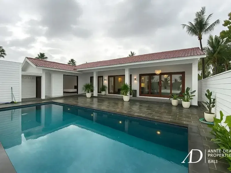 LEASEHOLD | SINGLE-LEVEL 3-BEDROOM VILLA IN PEACEFUL NYANYI, CANGGU - Real Estate in Bali