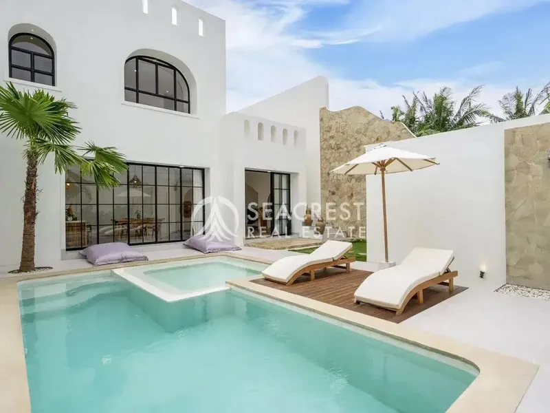 Ocean View Minimalist 3-Bedroom Villa in Pangkung Tibah - Real Estate in Bali