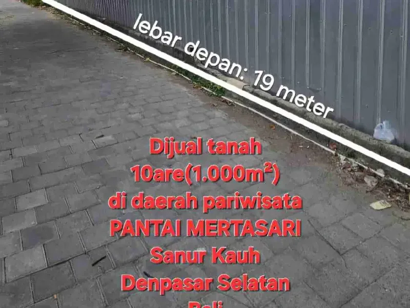 jual tanah 10 are jalan sukamerta sanur,kawasan villa - Bali in Bali
