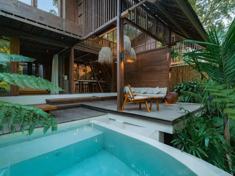Elegant Leasehold Villa with River & Jungle Views in Ubud - Real Estate in Bali
