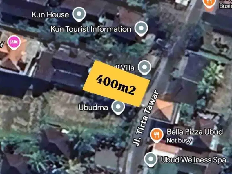 Tanah Komersial Tirta Tawar Ubud, Zona Wisata Strategis - Real Estate in Bali