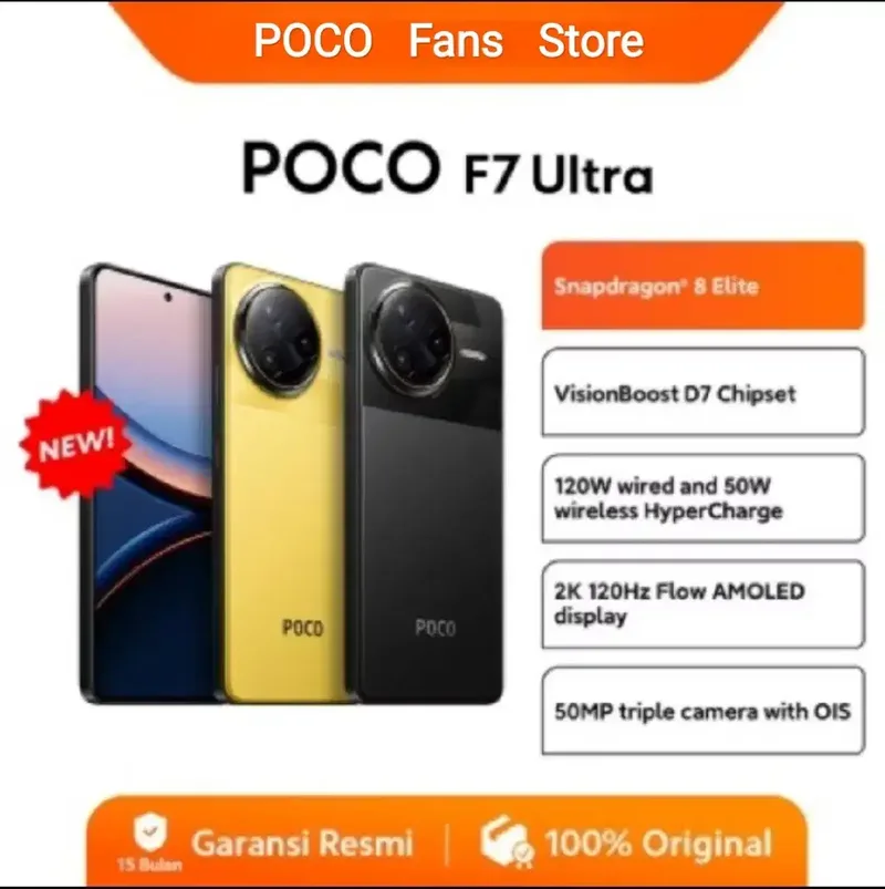Xiaomi Poco F7 Ultra 5G Rajanya Poco Barang Baru Segel Pabrik resmi - Bali in Bali