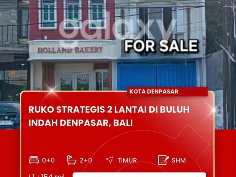 DIJUAL RUKO STRATEGIS DAERAH BULUH INDAH DENPASAR BALI - Real Estate in Bali