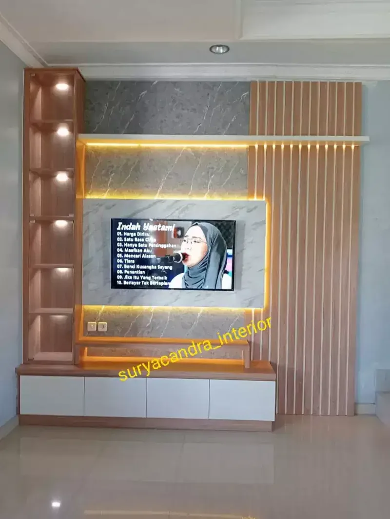 Backdrop tv 300×300 , rak tv, bufet tv, interior, hpl - Home & Garden in Bali