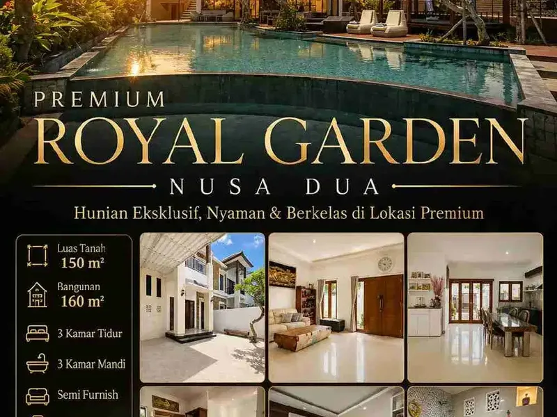 Rumah Furnish Royal Garden Nusa Dua - Real Estate in Bali