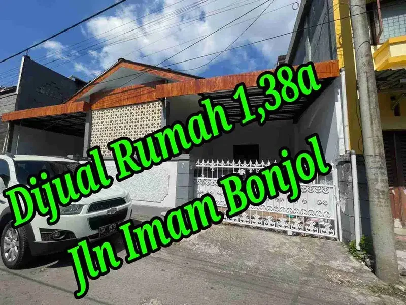 Dijual Rumah 1,38a di Jln Imam Bonjol Denpasar Bali - Real Estate in Bali