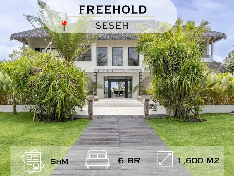 Exclusive Freehold Beach House In Prime Seseh - Real Estate in Bali