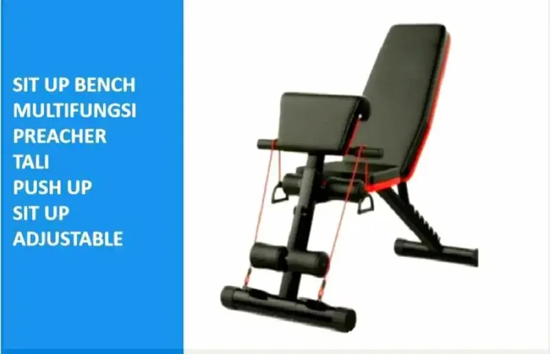 Bangku Bench Sit Up Adjustable Multifungsi + Preacher  barang baru - Other in Bali