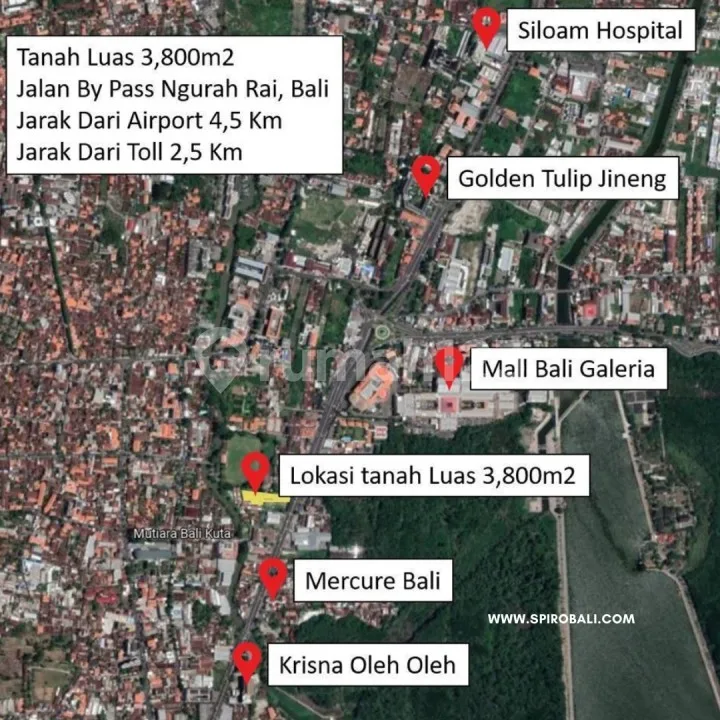 Tanah By Pass Ngurah Rai Simpang Siur Kuta Bali - Real Estate in Bali