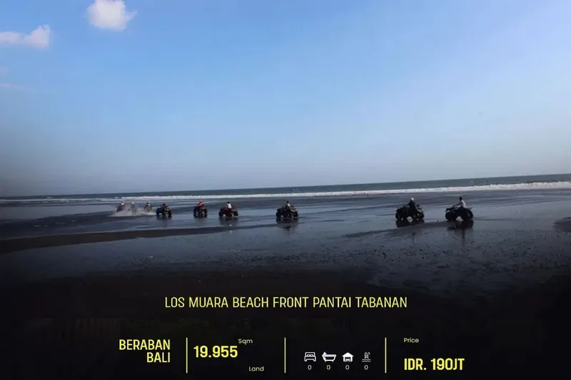 JUAL TANAH LUAS LOS PANTAI BERABAN TABANAN BALI - Real Estate in Bali