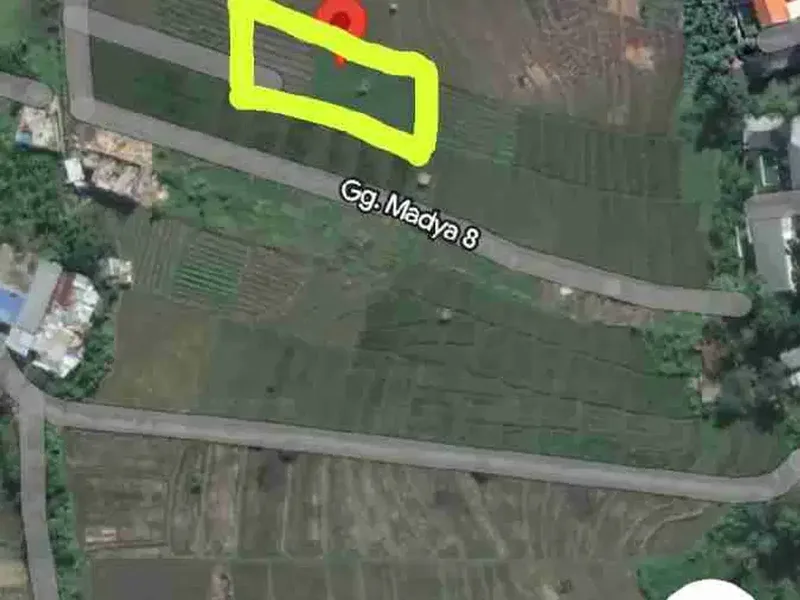 Lahan kedampang 6are lease 27 tahun zona Kuning lingkungan villa asri dan strategis - Real Estate in Bali
