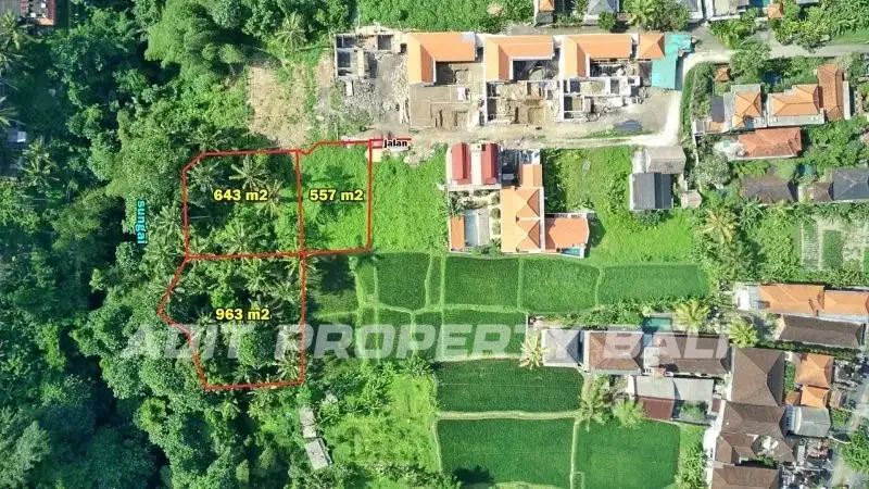 Tanah Los Sungai Tirta Tawar Ubud Gianyar Bali - Real Estate in Bali