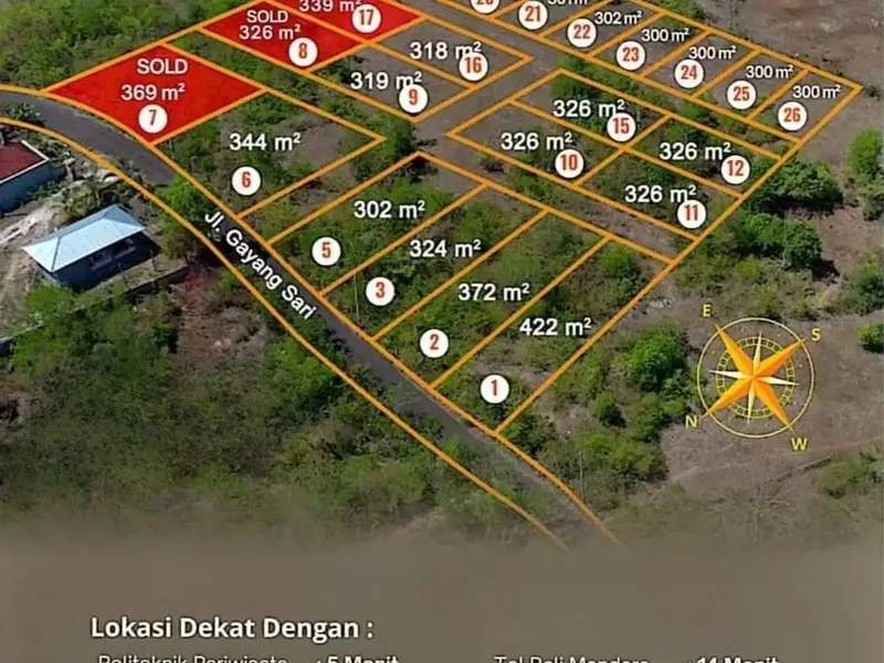 Tanah Kavling Strategis Gayang Sari Kutuh - Nusa Dua - Bali in Bali