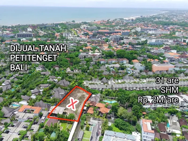 Dijual Tanah Cepat Area Luxury Villa Siap Bangun Petitenget Bali - Real Estate in Bali