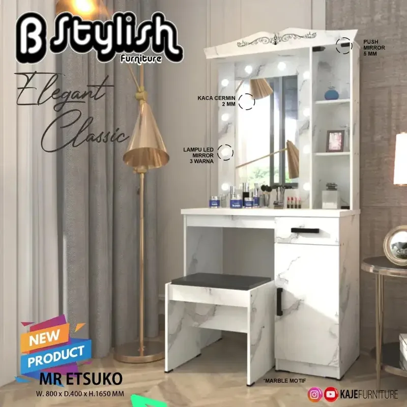 Meja rias stylish ada lampu - Bali in Bali