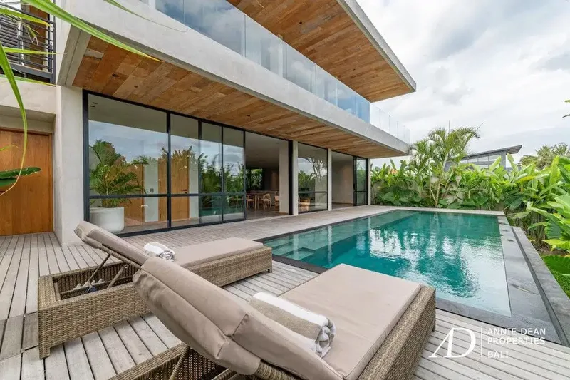 LEASEHOLD | MODERN VILLA WITH RICE FIELD VIEWS IN TUMBAK BAYUH - Real Estate in Bali