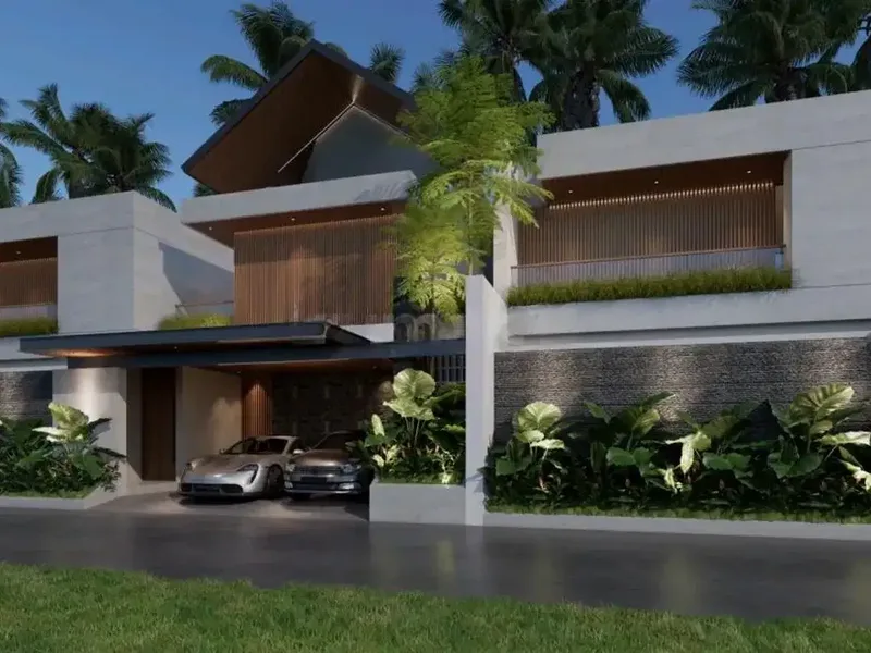 VILLA TROPICAL MODERN 4 BR DI PINGGIR JALAN UTAMA BYPASS SANUR - Real Estate in Bali
