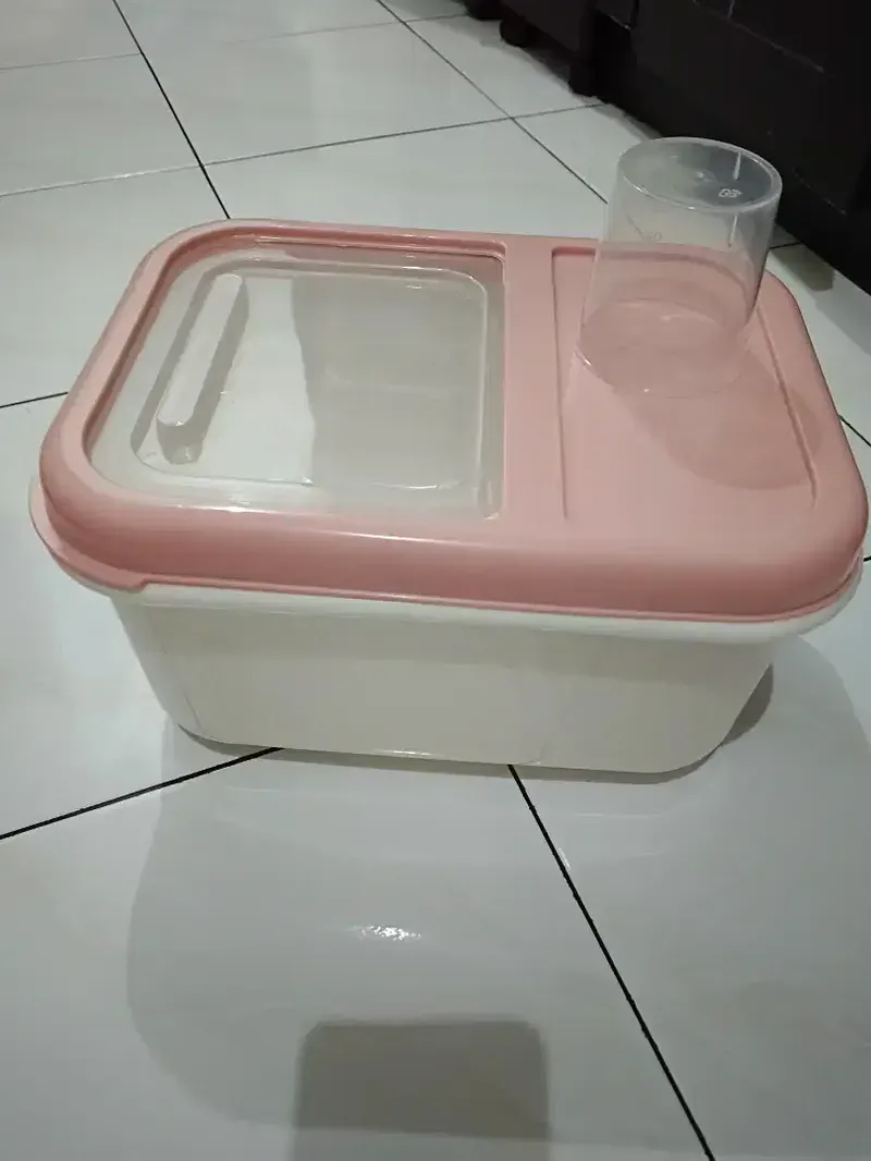 Tempat Kotak Penyimpanan Beras Storage Kapasitas 5kg Tutup Sliding - Home & Garden in Bali
