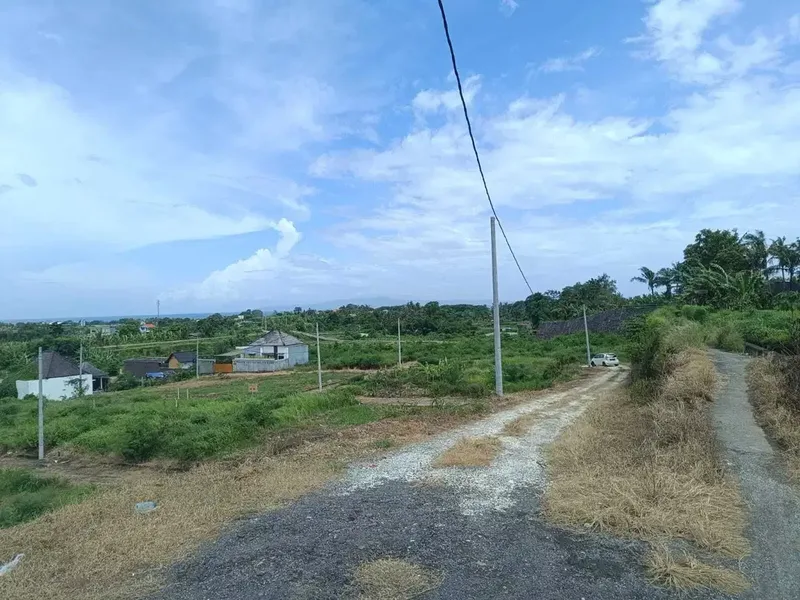 Kavling Murah View Sawah, Gunung, dan Ocean di Pering Gianyar - Real Estate in Bali