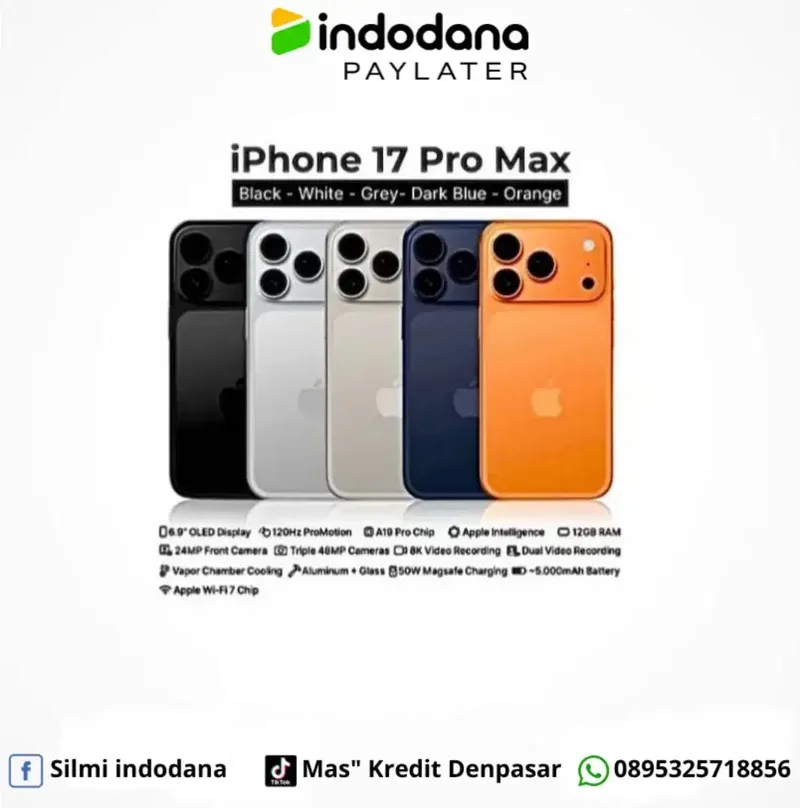 Iphone 17 pro max Ready Stock. Melayani Kredit by indodana finance - Bali in Bali