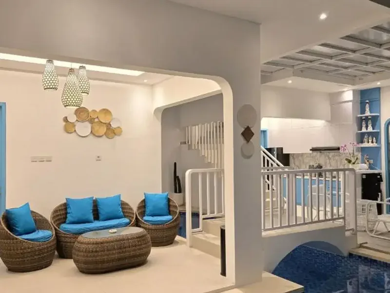 BRAND NEW SANTORINY VILLA NEAR TO MELASTI BEACH IN PECATU BADUNG - Real Estate in Bali