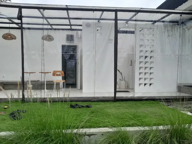 Open order tirai transparan reguest ukuran - Bali in Bali