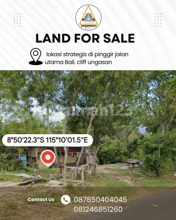 Land For Sale Lokasi Strategis di Pinggir Jalan Utama Bali. - Bali in Bali