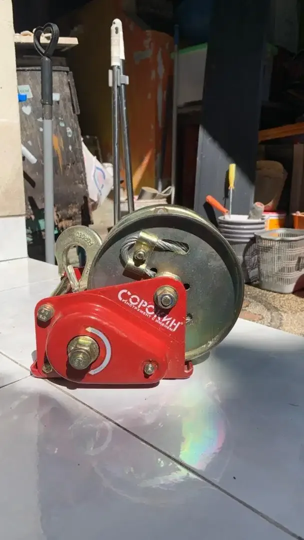 Hand Winch Manual SOROKIN 1.1 ton (1100 Kg) - Derek Tangan Kabel Baja - Home & Garden in Bali