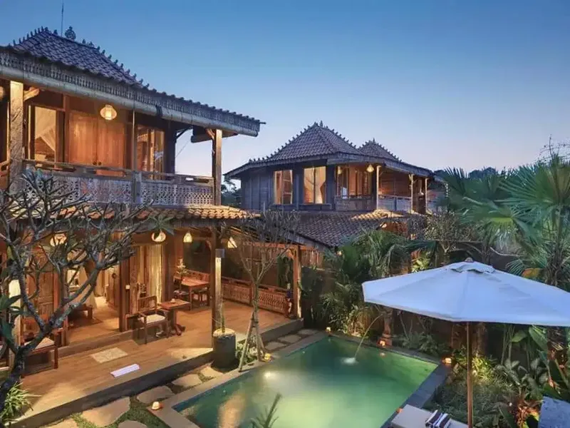 DIJUAL VILLA WITH RICEFIELD AND JUNGLE VIEW - Bali in Bali