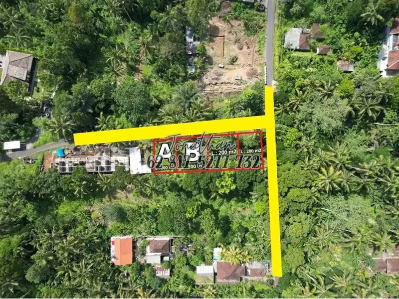 Dijual Tanah SHM Pinggir Jalan Raya 2 Are di Br. Sema Payangan Ubud Bali - Real Estate in Bali